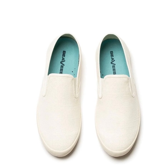 NWOT Seavees Womens Baja Slip On Standard Vintage White Linen SIZE: 7 - Picture 8 of 8